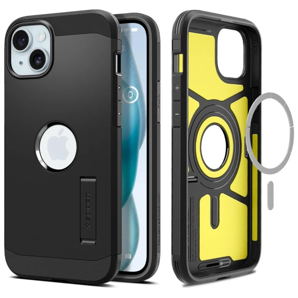 SPIGEN TOUGH ARMOR MAG MAGSAFE iPhone 15 készülékhez tok fekete -  iPhone 15 tok a Domshop kínálatából