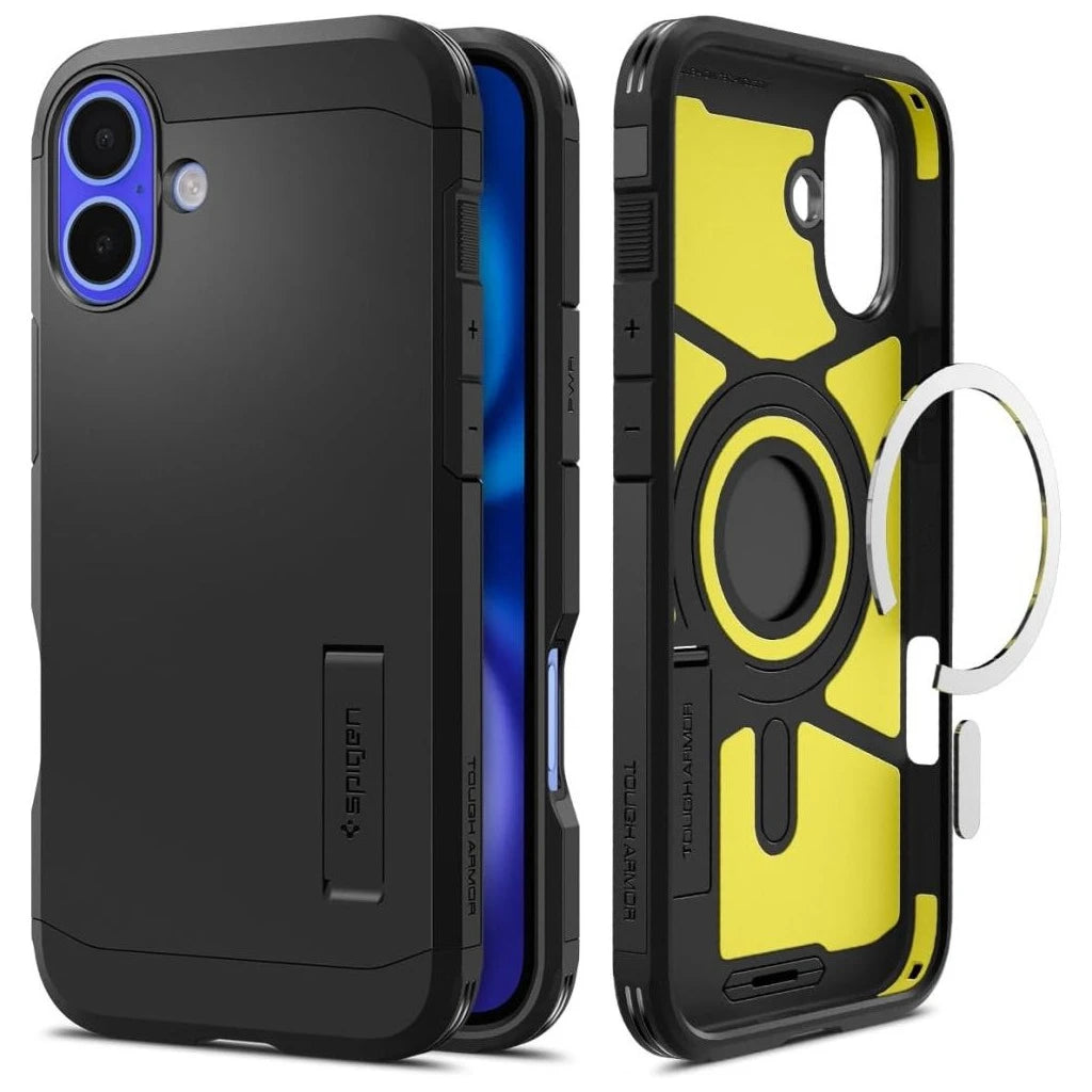 SPIGEN TOUGH ARMOR MAG MAGSAFE iPhone 16 készülékhez tok fekete -  iPhone 16 tok a Domshop kínálatából