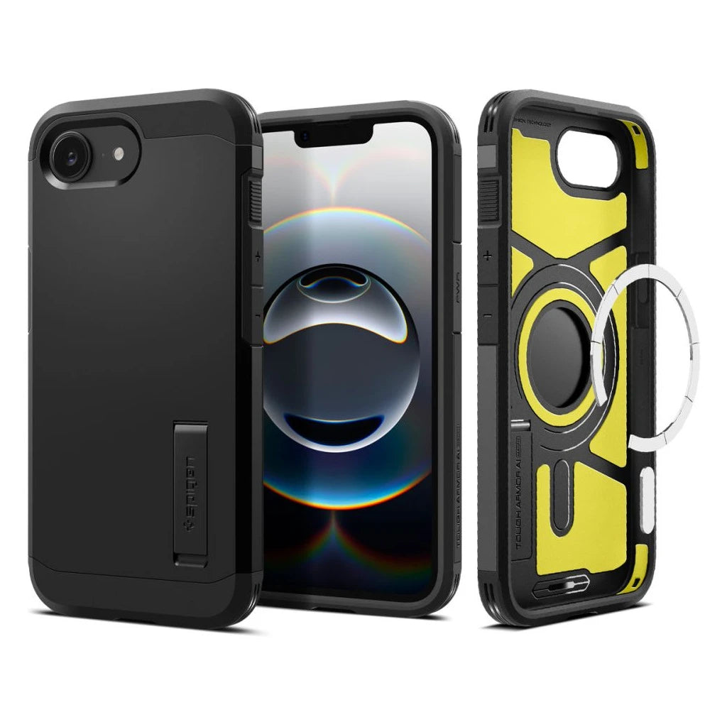 SPIGEN TOUGH ARMOR MAG MAGSAFE iPhone 16E készülékhez tok fekete -  iPhone 16e tok a Domshop kínálatából