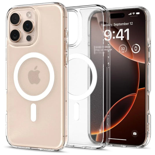 SPIGEN ULTRA HYBRID MAG MAGSAFE iPhone 16 Pro készülékhez tok Frost Clear -  iPhone 16 Pro tok a Domshop kínálatából