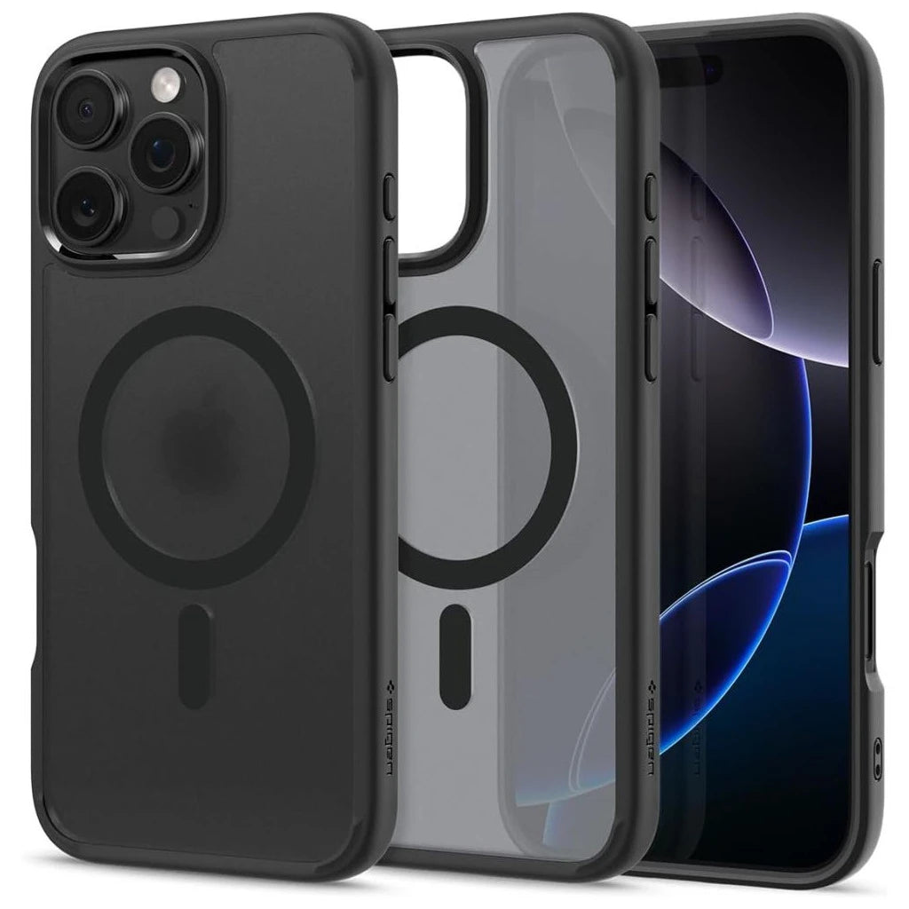 SPIGEN ULTRA HYBRID MAG MAGSAFE iPhone 16 Pro készülékhez tok – Frost fekete -  iPhone 16 Pro tok a Domshop kínálatából