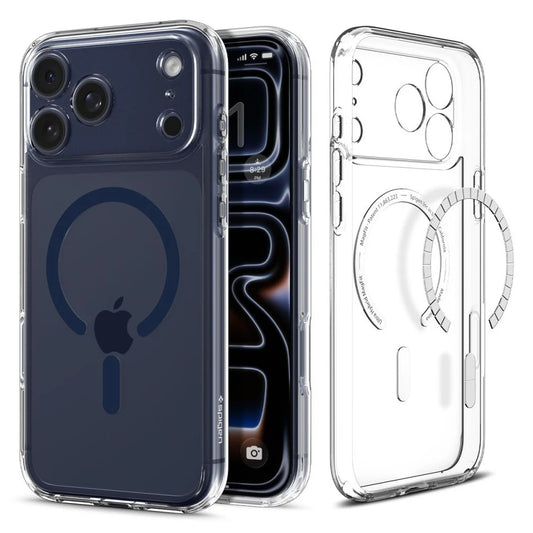SPIGEN ULTRA HYBRID MAG MAGSAFE iPhone 17 Pro Max tok készülékhez – átlátszó / mélykék -  iPhone 17 Pro Max tok a Domshop kínálatából