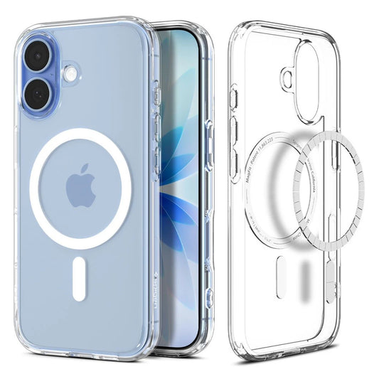 SPIGEN ULTRA HYBRID MAG MAGSAFE iPhone 17 készülékhez tok, átlátszó/fehér -  iPhone 17 tok a Domshop kínálatából