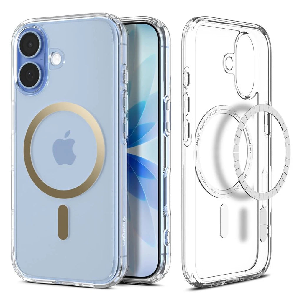 SPIGEN ULTRA HYBRID MAG MAGSAFE iPhone 17 tok készülékhez átlátszó/arany -  iPhone 17 tok a Domshop kínálatából