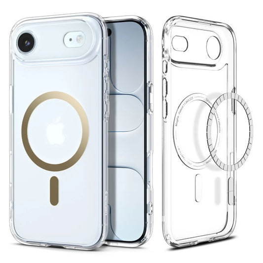 SPIGEN ULTRA HYBRID MAG MAGSAFE iPhone Air készülékhez tok átlátszó/arany -  iPhone 17 Air tok a Domshop kínálatából