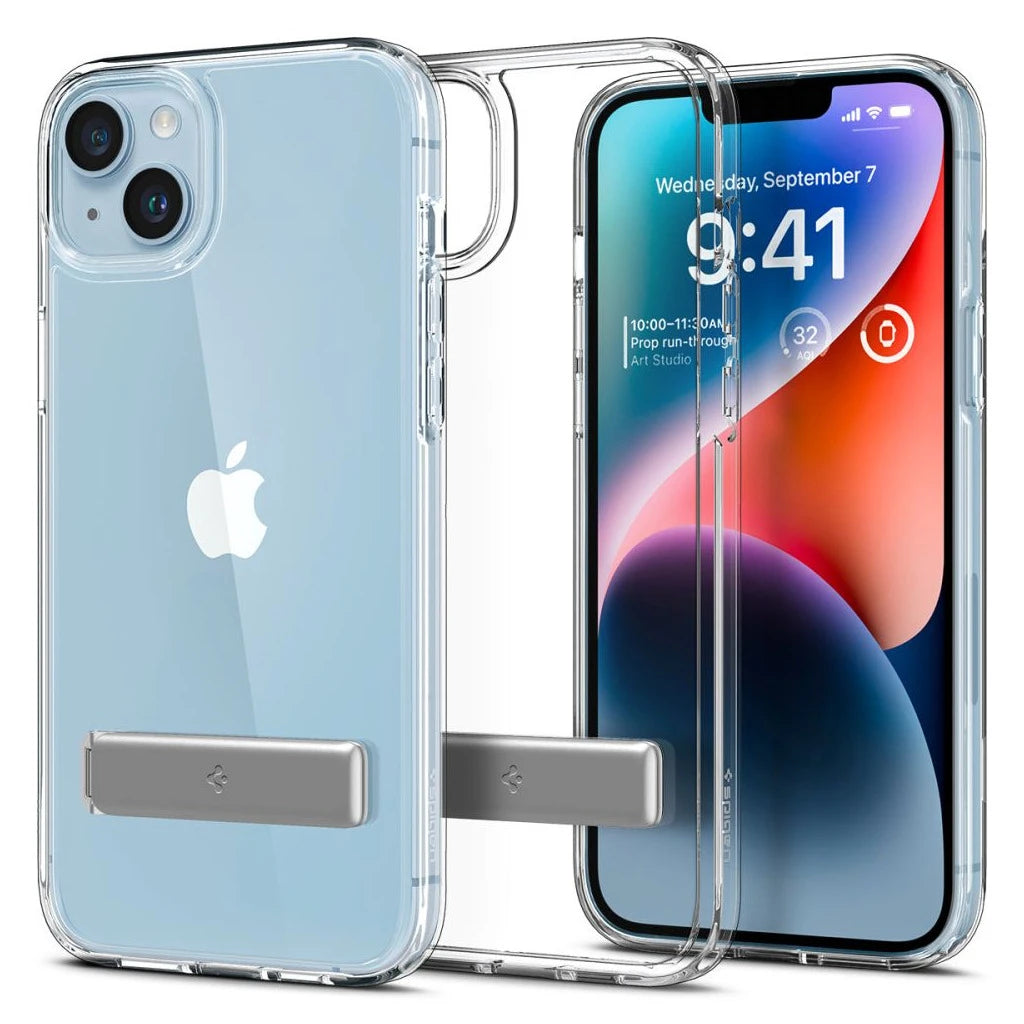 SPIGEN ULTRA HYBRID "S" iPhone 14 Plus / 15 Plus készülékhez tok Crystal Clear -  iPhone 15 Plus tok a Domshop kínálatából