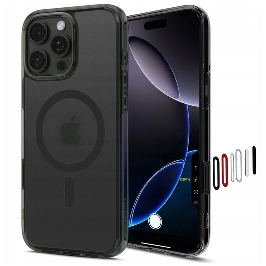SPIGEN ULTRA HYBRID "T" MAG MAGSAFE tok iPhone 16 Pro Max készülékhez Frost fekete -  iPhone 16 Pro Max tok a Domshop kínálatából