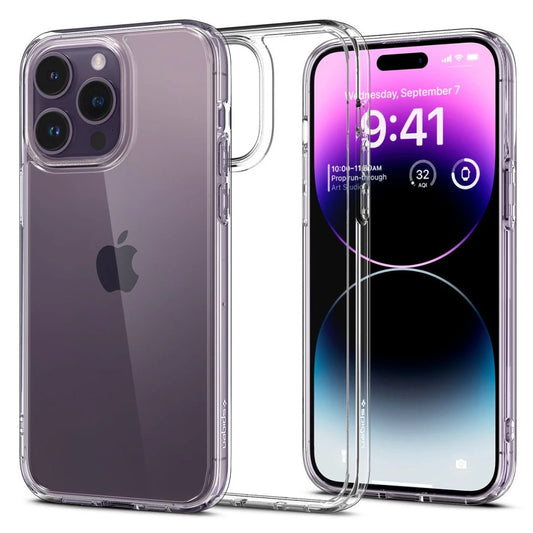 SPIGEN ULTRA HYBRID iPhone 14 Pro Max készülékhez tok Crystal Clear -  iPhone 14 Pro Max tok a Domshop kínálatából