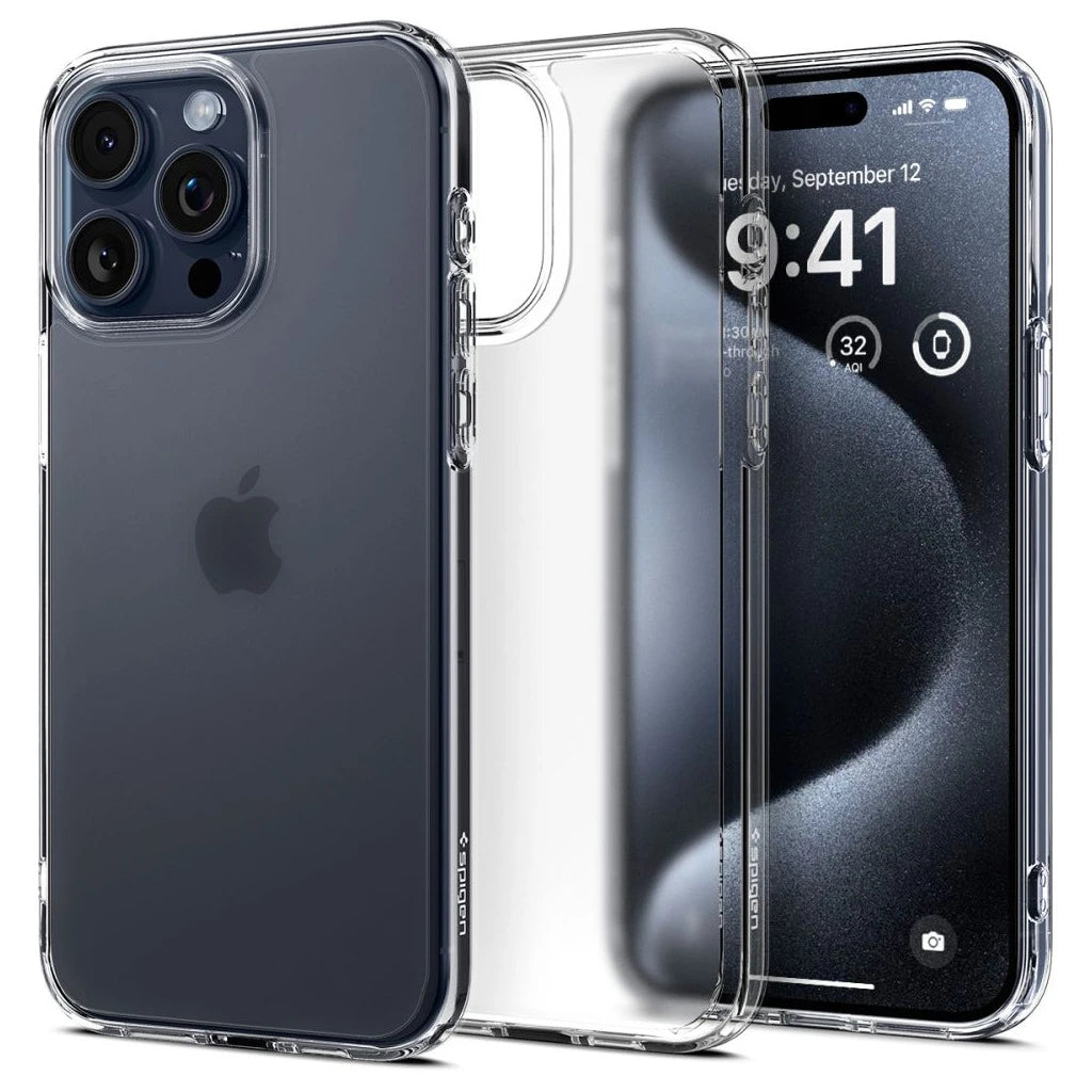 SPIGEN ULTRA HYBRID iPhone 15 Pro készülékhez tok Frost Clear -  iPhone 15 Pro tok a Domshop kínálatából