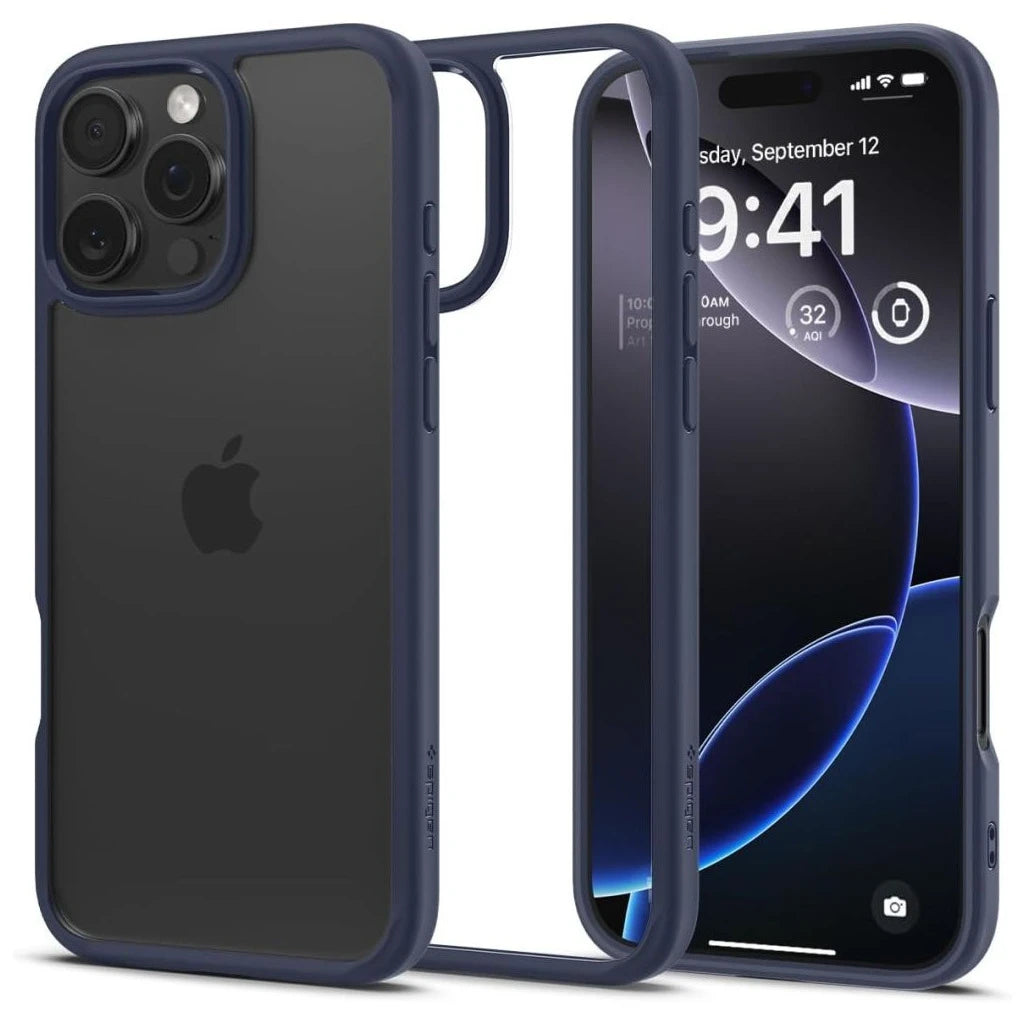 SPIGEN ULTRA HYBRID iPhone 16 Pro Max készülékhez tok tengerészkék -  iPhone 16 Pro Max tok a Domshop kínálatából