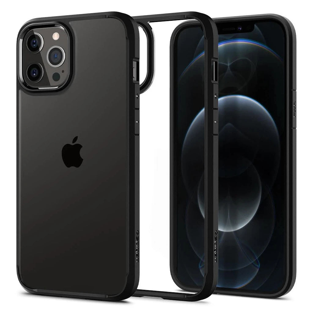 SPIGEN ULTRA HYBRID tok iPhone 12 / 12 Pro készülékhez matt fekete -  iPhone 12/12 Pro tok a Domshop kínálatából