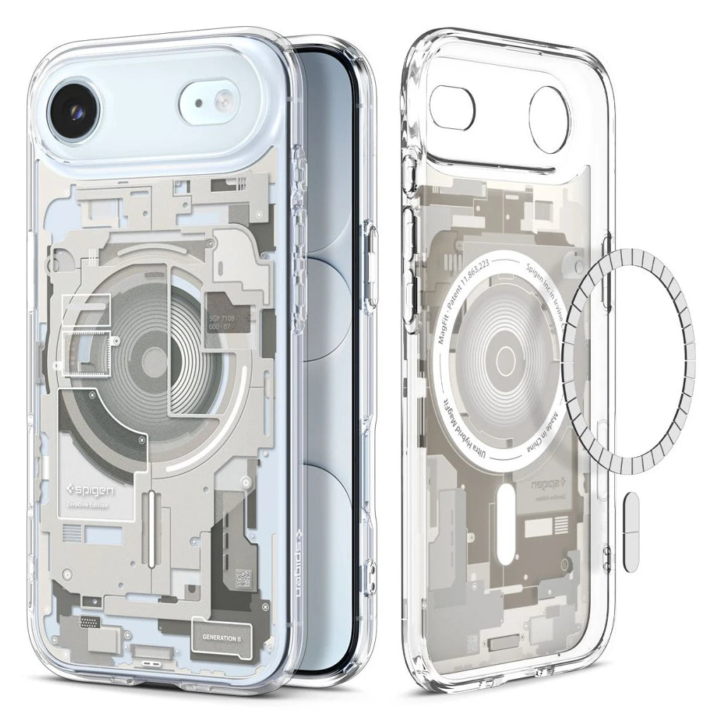 SPIGEN Ultra Hybrid Mag MagSafe iPhone Air Zero One készülékhez tok Natural Titanium -  iPhone 17 Air tok a Domshop kínálatából