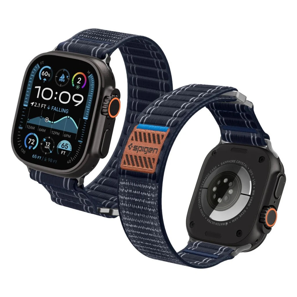 SPIGEN WBF0 óraszíj Apple Watch 8/9/10/11/SE/ULTRA készülékhez (44/45/46/49 MM) tengerészkék -  Apple Watch Szövet Szíjak a Domshop kínálatából