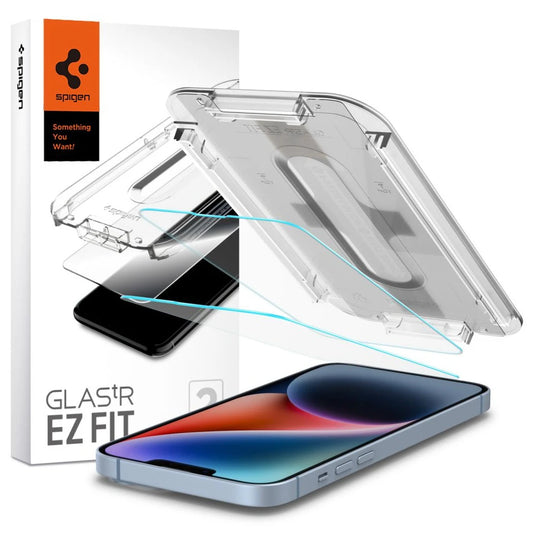 SPIGEN edzett üveg kijelzővédő GLAS.TR "EZ FIT" 2-PACK iPhone 13 / 13 Pro / 14 / 16E készülékhez átlátszó -  iPhone 13/13Pro/14/16e fólia a Domshop kínálatából