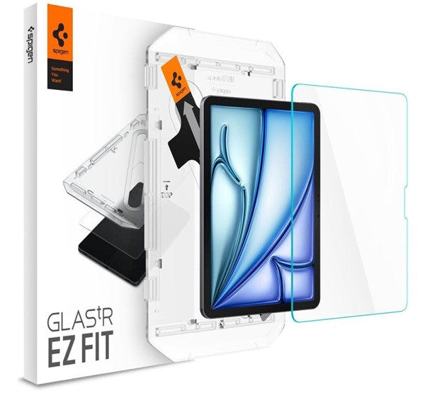 Spigen Glas.tR EZ Fit Apple  iPad Air 11" (2024 / 2025) tempered kijelzővédő fólia felhelyező kerettel (1db) -  iPad Air 11" (2024/2025) fólia a Domshop kínálatából