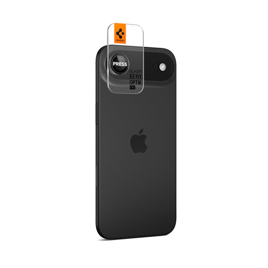 Spigen Glas.tR EZ Fit Optik Pro Apple iPhone Air (2025) Tempered kameralencse-védő fólia felhelyező kerettel, fekete (2db) -  iPhone 17 Air fólia a Domshop kínálatából