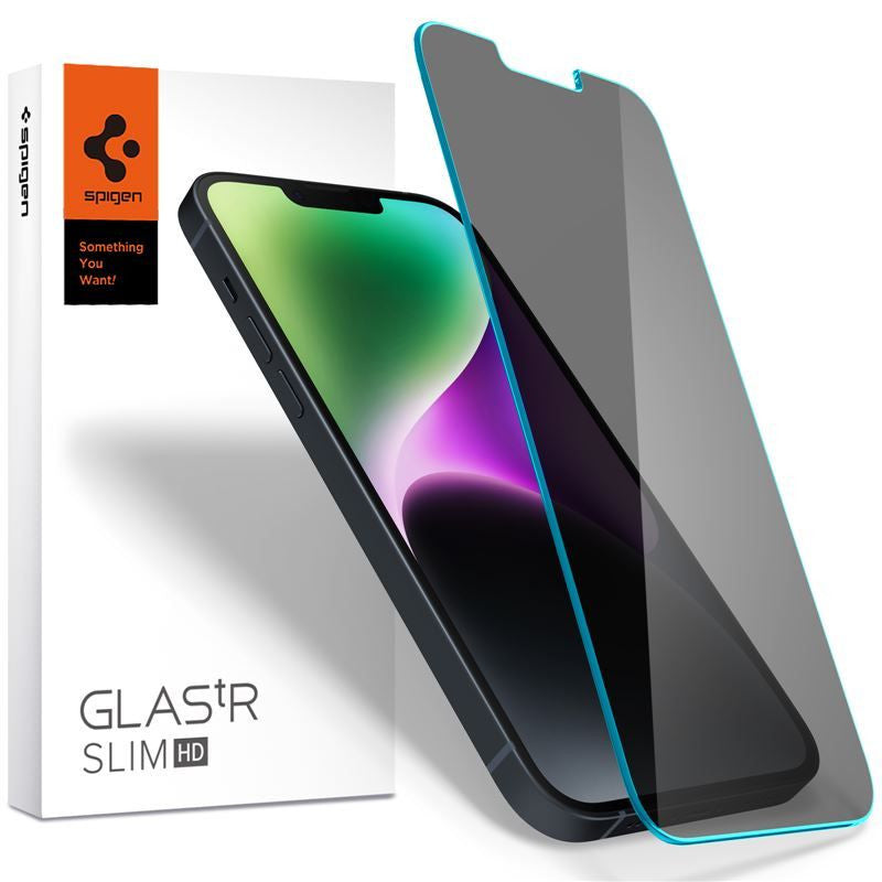 Spigen Glas.tR SLIM HD Apple iPhone 16e / 13 / 14 / 13 Pro Privacy kijelzővédő fólia -  iPhone 13/13Pro/14/16e fólia a Domshop kínálatából