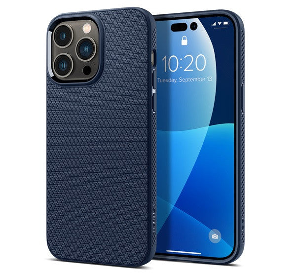 Spigen Liquid Air Apple iPhone 14 Pro tok, Navy Blue, sötétkék -  iPhone 14 Pro tok a Domshop kínálatából