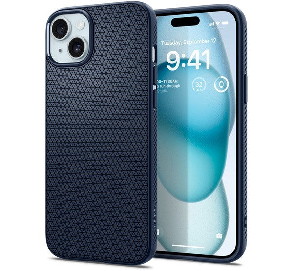 Spigen Liquid Air Apple iPhone 15 Plus tok, kék -  iPhone 15 Plus tok a Domshop kínálatából