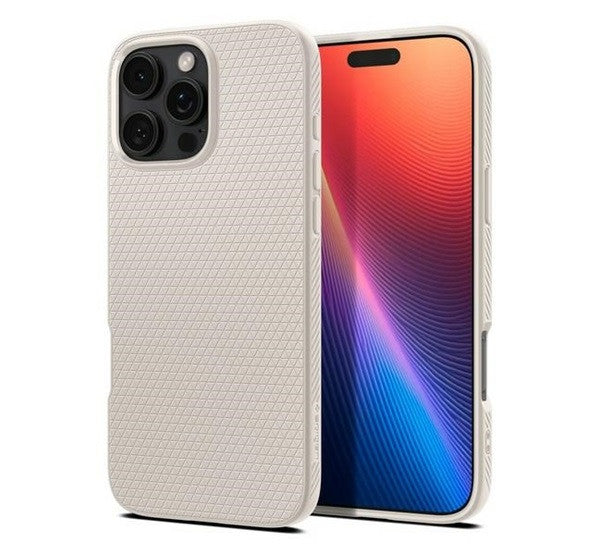Spigen Liquid Air Apple iPhone 16 Pro Max tok, Natural Titanium, bézs -  iPhone 16 Pro Max tok a Domshop kínálatából