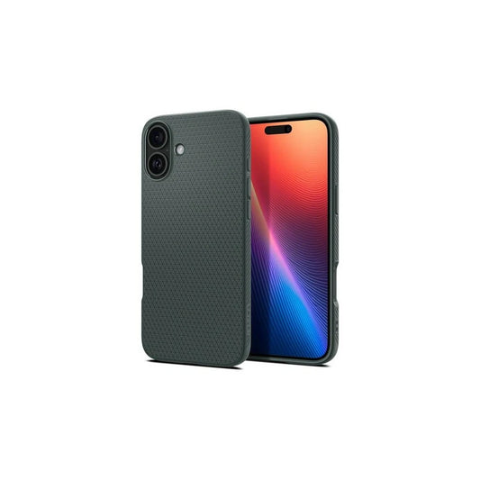 Spigen Liquid Air iPhone 16 6.1" készülékhez tok abyss zöld ACS08196 -  iPhone 16 tok a Domshop kínálatából