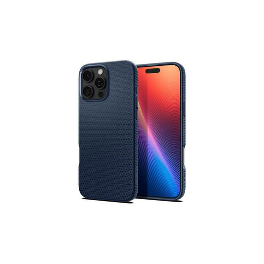 Spigen Liquid Air iPhone 16 Pro készülékhez 6.3" tok ACS08118 tengerészkék -  iPhone 16 Pro tok a Domshop kínálatából