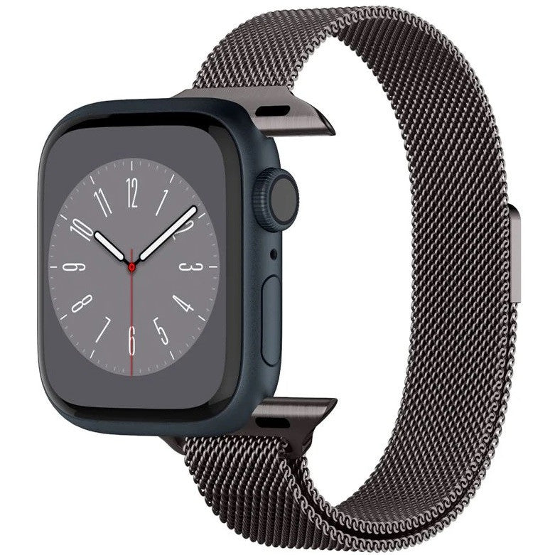 Spigen Metal Fit Apple Watch 1-6, SE, SE (2022), SE (2025) (38 / 40 mm) / Watch 7-9 (41 mm) / Watch 10-11 (42 mm) fém szíj, grafit -   a Domshop kínálatából