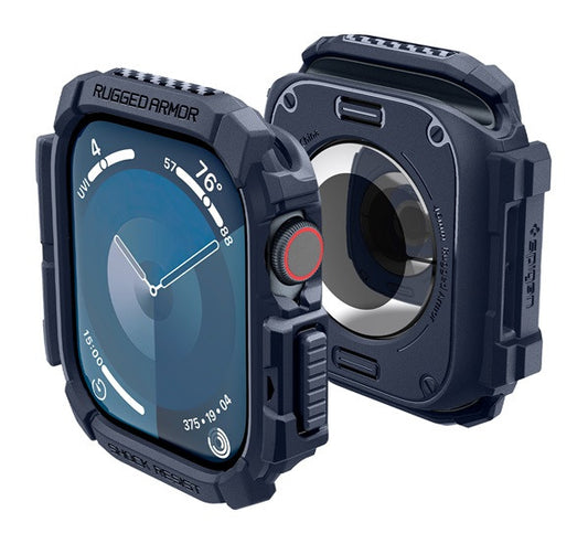 Spigen Rugged Armor Apple Watch 10 46mm tok, Navy Blue, kék -  Apple Watch Tokok a Domshop kínálatából