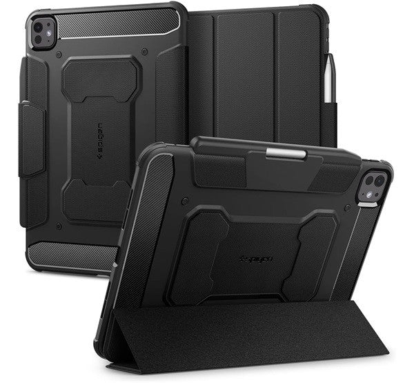 Spigen Rugged Armor Pro iPad Pro 11" (2024) tok, fekete -  iPad Pro 11" (2024) tok a Domshop kínálatából