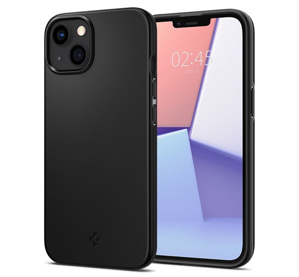 Spigen Thin Fit Apple iPhone 13 tok, Black, fekete -  iPhone 13/14 tok a Domshop kínálatából