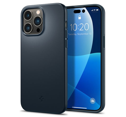Spigen Thin Fit Apple iPhone 14 Pro Max tok, Metal Slate, sötétkék -  iPhone 14 Pro Max tok a Domshop kínálatából