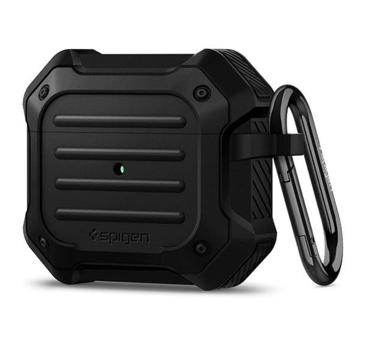 Spigen Tough Armor Apple Airpods (3. gen) tok, Fekete -  AirPods 3 tok a Domshop kínálatából