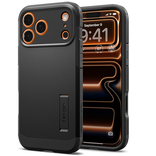 Spigen Tough Armor T MagFit Apple iPhone 17 Pro tok, MagSafe, fekete -  iPhone 17 Pro tok a Domshop kínálatából