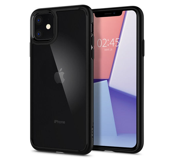 Spigen Ultra Hybrid Apple iPhone 11 tok, Matte Black, fekete -  iPhone 11 tok a Domshop kínálatából