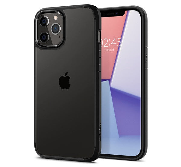 Spigen Ultra Hybrid Apple iPhone 12 / 12 Pro tok, Matte Black, fekete -  iPhone 12/12 Pro tok a Domshop kínálatából
