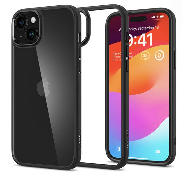 Spigen Ultra Hybrid Apple iPhone 15 Plus, fekete -  iPhone 15 Plus tok a Domshop kínálatából