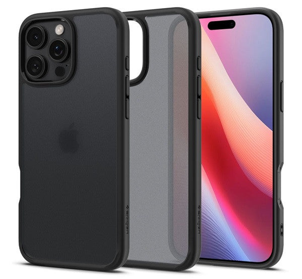 Spigen Ultra Hybrid Apple iPhone 16 Pro tok, Frost, fekete -  iPhone 16 Pro tok a Domshop kínálatából