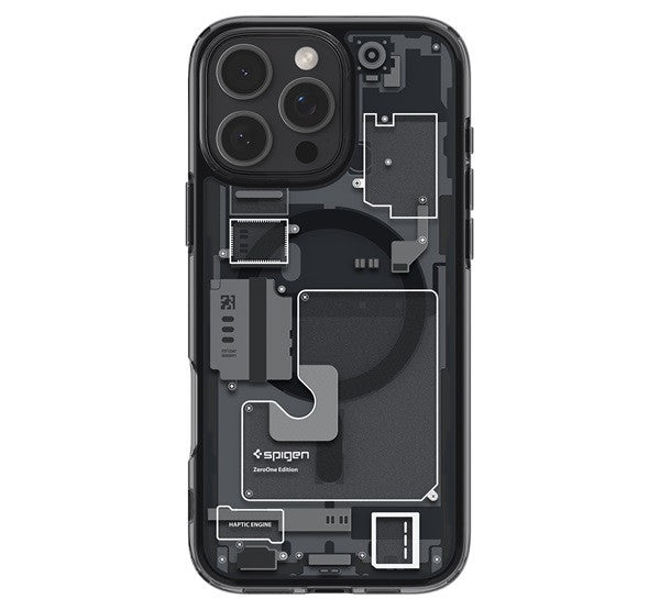Spigen Ultra Hybrid MagFit Apple iPhone 16 Pro Max tok, Zero One, fekete ACS08004 -  iPhone 16 Pro Max tok a Domshop kínálatából