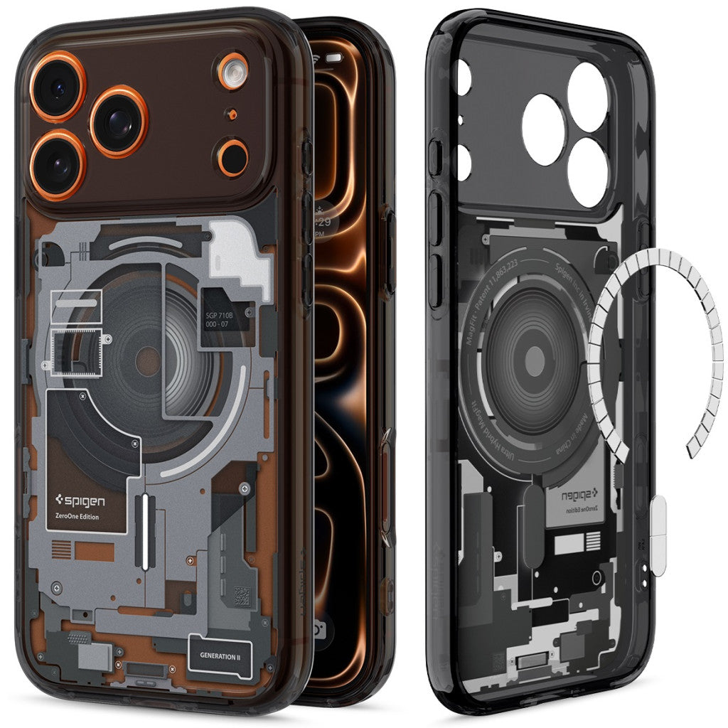 Spigen Ultra Hybrid MagFit Apple iPhone 17 Pro Max tok, MagSafe, Zero One, fekete -  iPhone 17 Pro Max tok a Domshop kínálatából