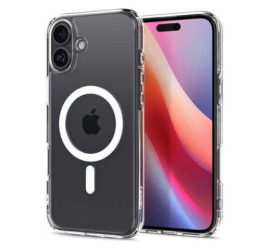 Spigen Ultra Hybrid MagFit iPhone 16 Plus tok, MagSafe, fehér ACS08075 -  iPhone 16 Plus tok a Domshop kínálatából