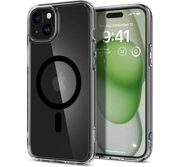 Spigen Ultra Hybrid MagFit iPhone 16 tok, MagSafe, fekete ACS08206 -  iPhone 16 tok a Domshop kínálatából
