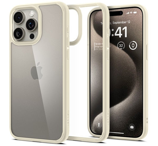 Spigen Ultra Hybrid Mute Apple iPhone 15 Pro Max tok, bézs -  iPhone 15 Pro Max tok a Domshop kínálatából