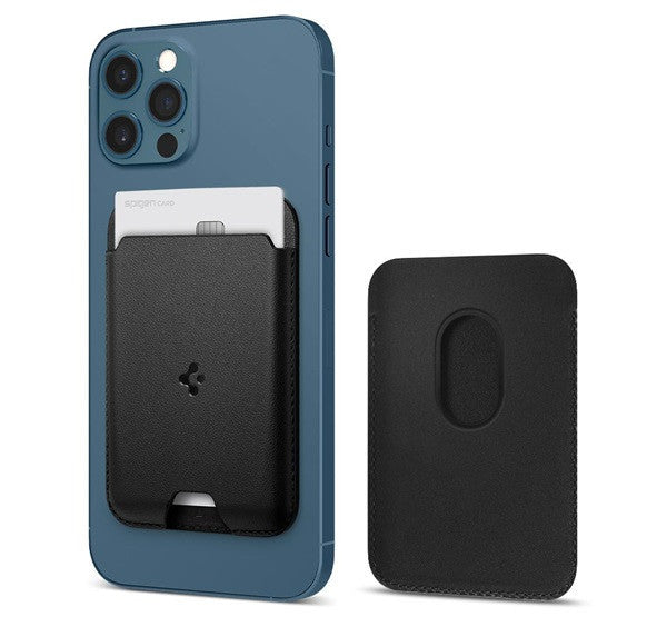 Spigen Valentinus Apple iPhone Magsafe kártyatartó, fekete -  MagSafe tárca a Domshop kínálatából