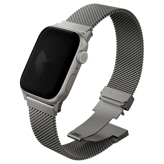 Szíj UNIQ Dante Pro Apple Watch 42/41/40mm készülékhez, rozsdamentes acél, titán ezüst -  Apple Watch Fém Szíjak a Domshop kínálatából