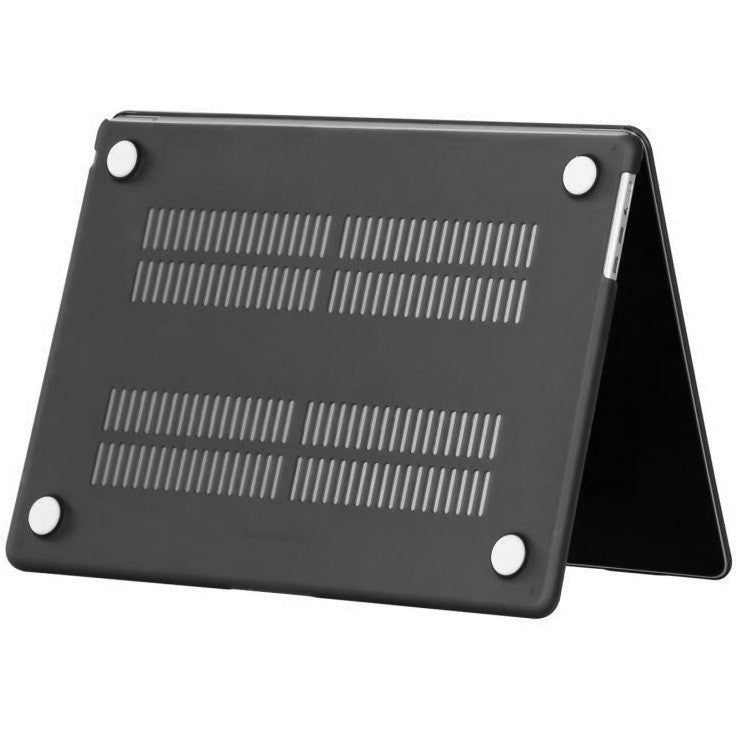 Apple MacBook Air 15 (2023 / 2024), Műanyag hátlap védőtok, Tech Protect SmartShell, fekete