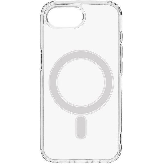 Apple iPhone 16e / 17e, Műanyag hátlap védőtok + szilikon keret, közepesen ütésálló, Magsafe töltővel kompatibilis, Tactical MagForce, átlátszó