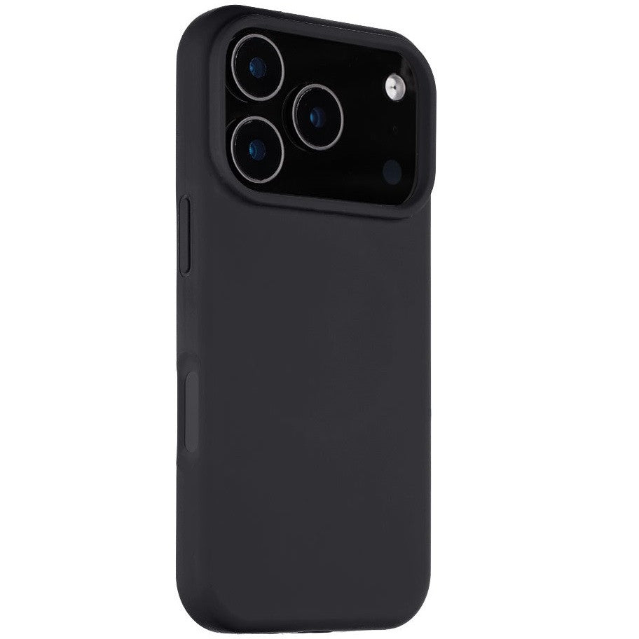 Apple iPhone 17 Pro, Szilikon tok, mikrofiber plüss belső, Magsafe kompatibilis, Tactical MagForce Velvet Smoothie, fekete