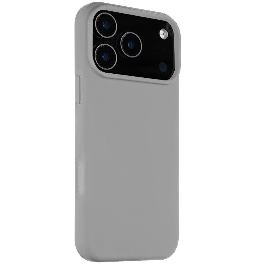 Apple iPhone 17 Pro Max, Szilikon tok, mikrofiber plüss belső, Magsafe kompatibilis, Tactical MagForce Velvet Smoothie, világosszürke