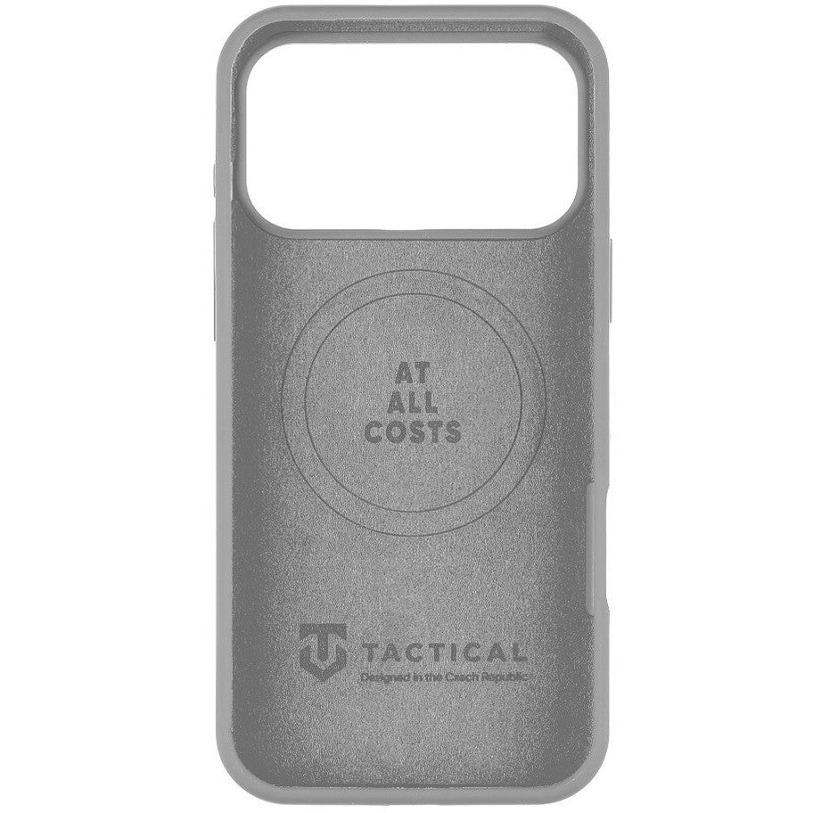 Apple iPhone 17 Pro Max, Szilikon tok, mikrofiber plüss belső, Magsafe kompatibilis, Tactical MagForce Velvet Smoothie, világosszürke