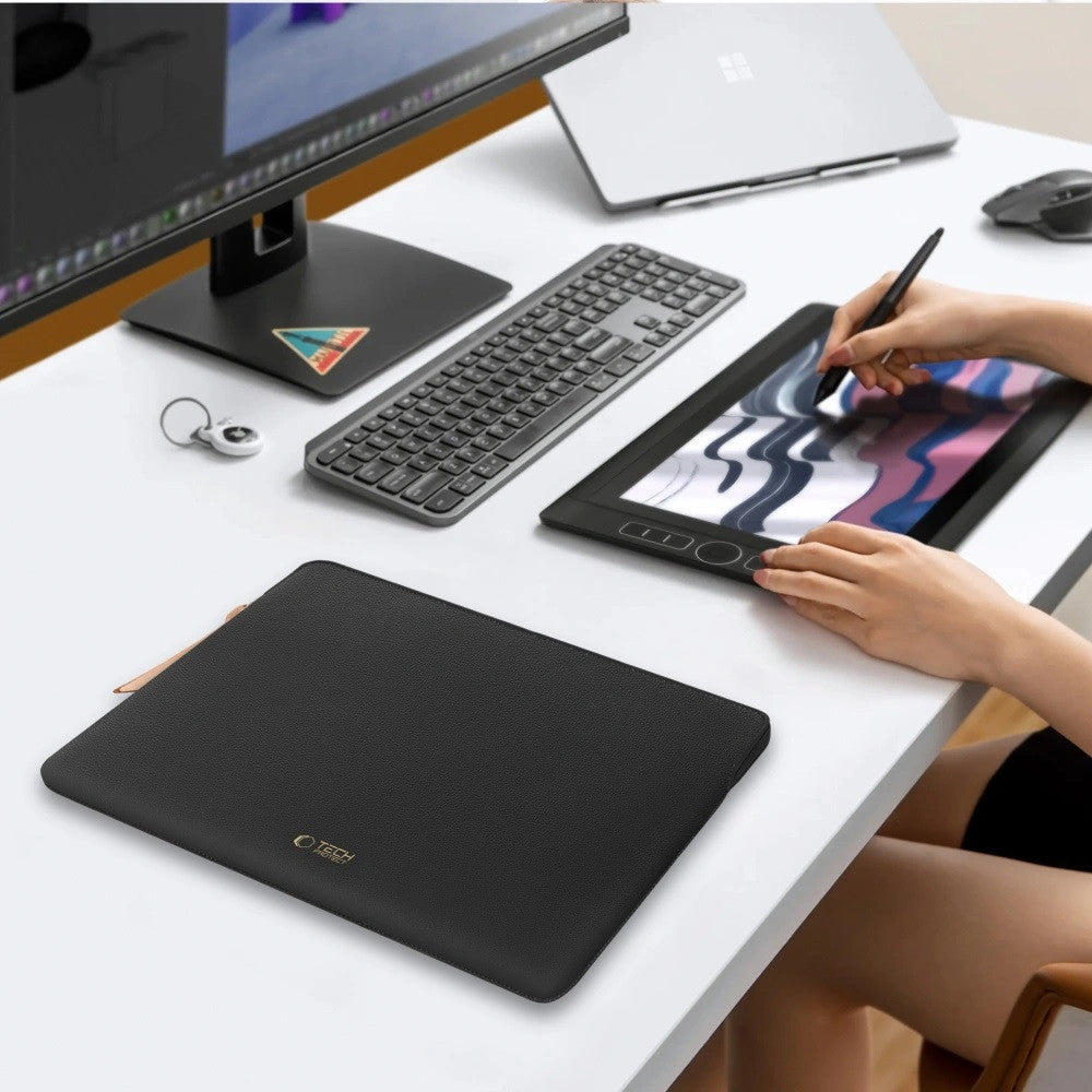 Laptop táska, 15 - 16" készülékhez, TP Fleece, fekete